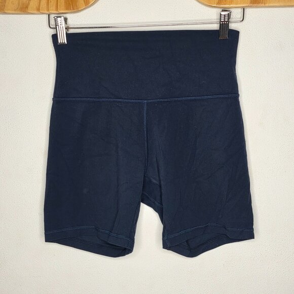 Lululemon Align Short 6" Inseam Navy Blue Women's Size 6 - Picture 1 of 3